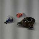 Christmas Aquarium Decorations Floating Fish Tank Air Pump Decorations Include Hanging Lovely Diver for Aquarium and Retro Old Submarine Wreck Ornament Artificial Resin Accessories for Fish Tanks Pool