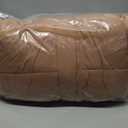 Amazon Essentials Women's Oversized Long Hooded Insulated Puffer Jacket (5X, Light Brown)