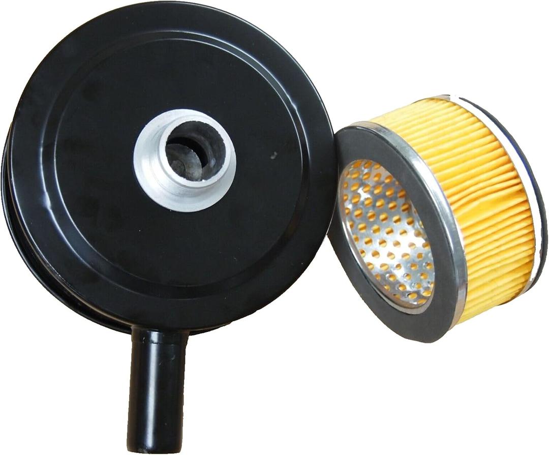 Air Compressor Intake 6" Air Filter Silencer 1" MPT Paper Cartridge Metal House MAF005