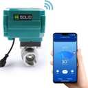 U.S. Solid 3/4" Smart Motorized Ball Valve - Remote App Mobile Control Stainless Steel Electrical Ball Valve with Manual Switch, 5V DC USB Connection