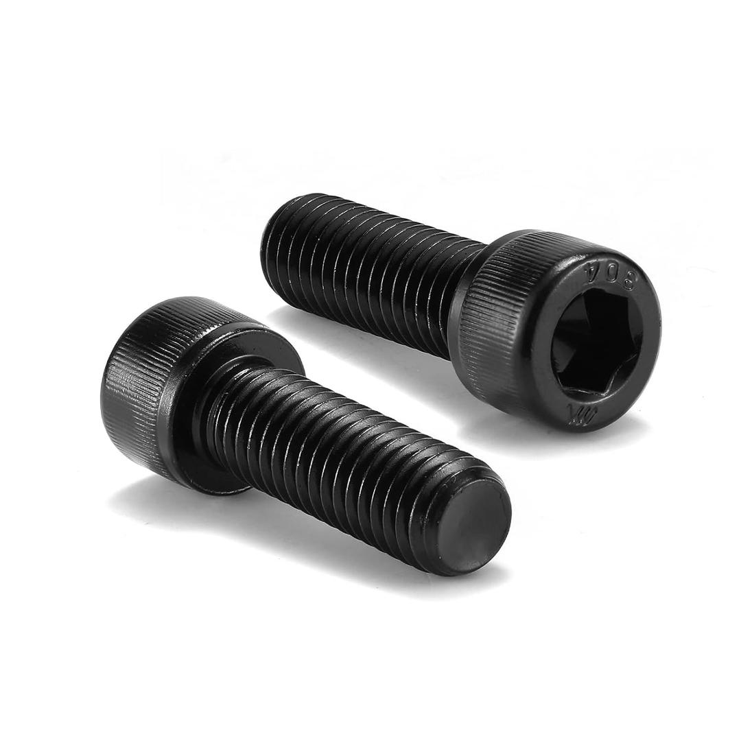 5/16-18 x 1-1/2" Socket Head Cap Screws Bolts, 20Pcs 304 Stainless Steel 18-8, Allen Socket Hex Drive, Full Thread, Black Oxide by SG TZH(with Hex Spanner)