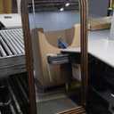 ABSWHLM Arched Full Length Mirror 71"x32" - Rustic Brown Solid Wood Wall Mirror, Oversized Leaning or Mounted Design for Bedroom, Entryway, Living Room Décor