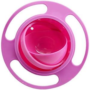 Ztl Gyro Bowl 360 Dgree Rotation Spill Resistant Gyroscopic Bowl with Lid 2 Pack