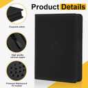 1024 Pocket Trading Card Binder Compatible with Pokemon TCG MTG Baseball Sports Cards, Trading Card Side Loading Zip Binder, Premium Leather Card Collection Storage Binders
