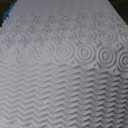 MUXHOMO 2 Inch 7-Zone Queen Mattress Topper, Egg Crate Foam Mattress Topper Queen Size for Back Pain, Lavender Cooling Gel Infused Bed Pad, CertiPUR-US and Oeko-TEX Certification (60"80")