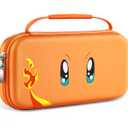 ivoler Carrying Case for Nintendo Switch 2 Model(2025), Portable Hard Shell Pouch Carrying Travel Game Bag for Nintendo Switch 2 Accessories Holds 12 Game Cartridge (Orange)