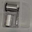 Clear Ice Cube Maker - 2.5" Ball - Stainless Steel Clear Ice Maker - Compact Design - for Whiskey, Cocktails, Bourbon - 2 PACK with Ice Tong & Ice Box (Metallic-Round)