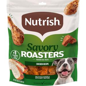 Nutrish Savory Roasters Chicken Recipe Premium Dog Treats, 30 oz. Pouch (Rachael Ray) (1.88 Pound (Pack of 1))