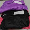 3 Pack Avont Washable Female Dog Diaper with Suspender, Reusable Girl Doggie Diapers for Small Medium Large Doggy in Heat Cycle Period Incontinence -XL (Black/Pink/Purple)