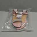 SheSole Women's Sparkly Rhinestone Strappy Flat Sandals Bridal Wedding Dress Shoes Champagne. Size 8