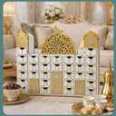 Ramadan Decorations, Wooden Countdown Calendar Mosque Advent Calendar Ramadan Decor Ramadan Gifts Eid Decor