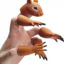 RONIAVL Animal Squirrel Finger Puppet Funny Toys, Puppet Show Theater Props, Sridiculous Weird Gag Gift Soft Odourless