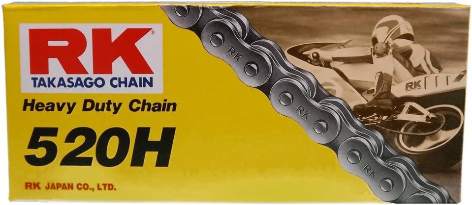RK Racing Chain M520HD-110 (520 Series) 110-Links Standard Non O-Ring Chain with Connecting Link