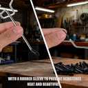 pegboard Hooks, 4inch Heavy Duty Peg Board Organizer Accessories,Metal Hooks for pegboard,peg Board Hooks for Hanging for 1/4" Pegboard Hanging Tools Garage (30 Pack)