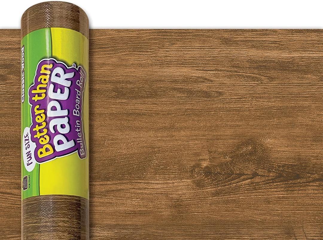 Teacher Created Resources Fun Size Classic Wood Better Than Paper Bulletin Board Roll (TCR77447)