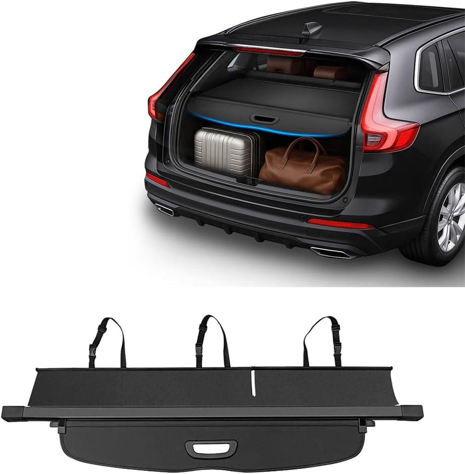 Vesul No Gap Cargo Cover Compatible with 2023-2026 Honda CRV Accessories, Retractable Trunk Cover Security Shade, Waterproof PVC Leather & Aluminum Alloy, Anti-Peeping Luggage Privacy Screen