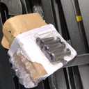 Likelalaso California King Size Bed Frame with Upholstered Headboard, 14 inch Metal Bed Frames, Steel Slat Support, Noise Free, No Box Spring Needed, Easy Assembly, Black/Gray