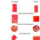 Red Envelopes Chinese New Year Of The Horse 2026,, Lucky Money Envelopes For Lunar New Year,Heavy Duty Li Xi Hongbao With 6 Gold Embossed Patterns Colorful 24Pcs Large Glitter