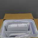 Bathroom Trash Cans with Lid 2 Pack Touchless Automatic Motion Sensor 2.2 Gal & 4 Gal Small Garbage Can, Smart Electric Narrow Garbage Bin for Bedroom Office Kitchen (White)