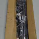 GXOACKJ 2 Pack Black Curtain Rods for windows 28 to 78 inch, 5/8 inch Splicing Heavy Duty Metal Curtain Rod Set with Brackets