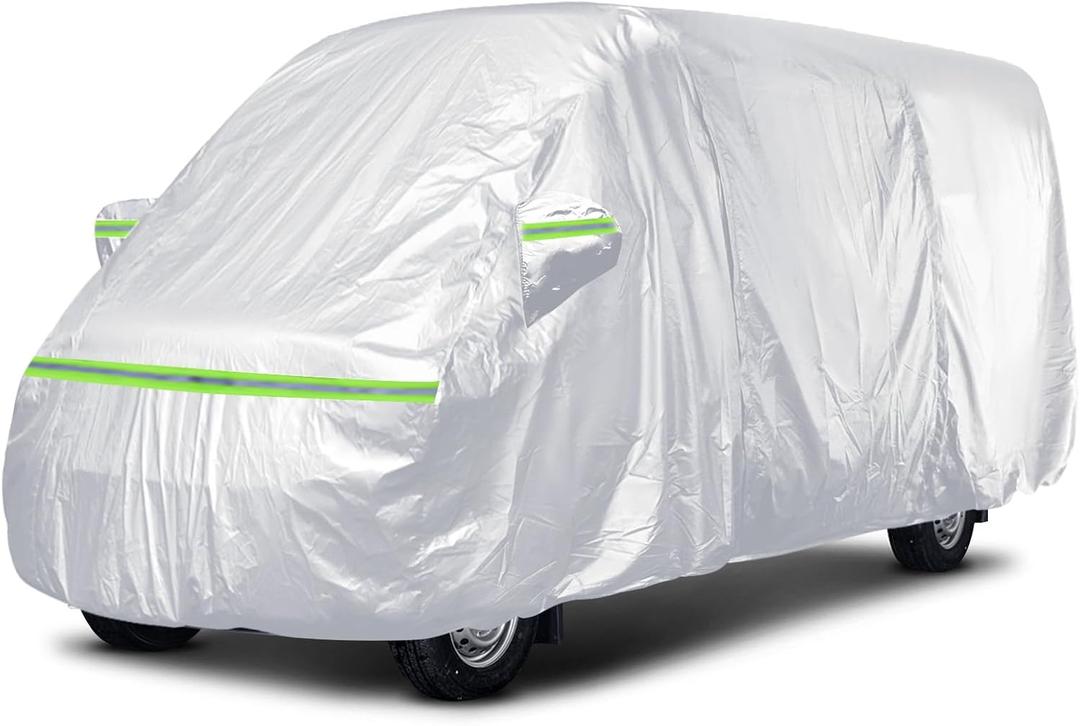 Waterproof Silver RV High Top Van Cover for up to 22.8ft (274.5 inch) 2002-2023 LWB Sprinter Van, All Weather Protection Scratch, Dust, Snow Shield