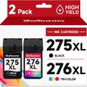 275XL 276XL Ink Cartridge Replacement for Canon PG-275 PG275 275 and 276 CL-276 CL276 XL High Yield use for TR4720 TR4700 TR4722 TS3522 TS3500 TS3520 TS3720 Printer Ink Cartridge(1 Black,1 Color)