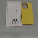 GONEZ Magnetic for iPhone 16 Pro Case, Compatible with MagSafe, [Screen Protector + Camera Lens Protector], Silicone Shockproof Anti-Scratch Protective Phone Case 6.3 inch, Yellow