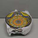 vancasso Pasta Bowls, 42 oz Ceramic Salad Bowls of 4,Large Corlorful Serving Bowls for Kitchen, Dishwasher & Microwave Safe Soup Bowls, Pasta Plates