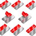 8 Pack Magnetic Cabinet Door Catch, Ultra Thin Cabinet Door Magnets, Adhesive Drawer Magnets to Stay Closed, Stainless Steel Cabinet Latch Easy Install