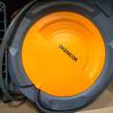 1/2" x 160 ft Retractable Hose Reel, Heavy Duty Retractable Garden Hose Reel Wall Mounted with 10-Pattern Hose Nozzle/Any Length Lock/Slow Return System/180Swivel Bracket,Orange