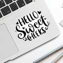 6 x (3Pcs) Hello Sweet Cheeks Sticker Funny Sarcastic Quote Stickers Decorative Humorous Waterproof Vinyl Decal for Laptop Water Bottle Tumbler Phone Case Notebook Size 3x2.2 Inches