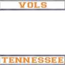 Tennessee Volunteers White License Plate Frame