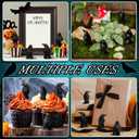 150 Pcs Miniature Crows Decor Mini Resin Crows Figures Black Raven Figurines Tiny Resin Animals for Holiday Scene Micro Landscape Spooky Party Table Decor