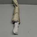 ADFGEGL Large Automatic Umbrella - Windproof Travel Compact Folding Umbrella with Automatic Open & Close for Men and Women -creamy-black