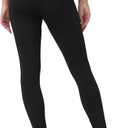 HUE Women's Ultra Soft Cotton Leggings with Wide Waistband, Full and Capri Length (Black)