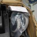 ELAFROS Heavy Duty Plastic Utility Cart, 37 x 18.8 in, Flat Top, Swivel Wheels, 550 lbs Capacity, Black