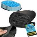 U.S. Pool Supply Ground Shield 16-Foot x 32-Foot Oval Heavy Duty Pool Liner Pad for Above Ground Swimming Pools - Protects Pool Liner, Prevents Punctures, Weed Barrier, Eco-Friendly Extends Liner Life