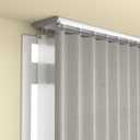 Silent Curtain Track Ceiling Mount 5 ft - 16 ft, Wide 4" White Aluminum track Curtains Rail Set (Double track, 6.7 feet)