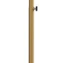 Height Adjustable Small Drink Table for Small Spaces,Martini Table, Weighted Base Pedestal Table for Living Room, Bedroom, Bathroom,Gold