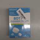 Zubebe 2 Pcs Prelit Poinsettia Christmas Garland with String Lights Glitter Holly Leaves Berries Remote Timer 8 Modes 6.5 ft Lighted Flower Garland Battery Operated Indoor Outdoor Decor (Navy Blue)