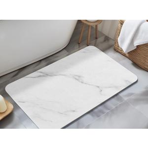HBlife 23.5" X 15" Quick Drying Stone Bath Mat for Bathroom, Diatomaceous Earth Stone Drying Mat for Kitchen Counter
