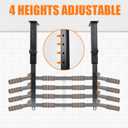 Height Adjustable Pull Up Bar, Heavy Duty Pull Up Bar, BarMount, Ceiling Mount, StrengthTraining Equipment for Home, Gym, Strength Training(Maximum (Ceiling mounted)