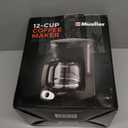 Mueller 12-Cup Drip Coffee Maker - Borosilicate Carafe, Auto-Off, Reusable Filter, Anti-Drip, Keep-Warm Function, Clear Water Level Window Coffee Machine, Kitchen Essentials & Accessories