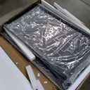 Metal Raised Garden Bed with Trellis, 2-in-1 Planter Box & Privacy Screen for Climbing Plants, Outdoor Standing Flower Bed with Drainage Holes, 35.4" L x 15.7" W x 70.1" H, Black-Square