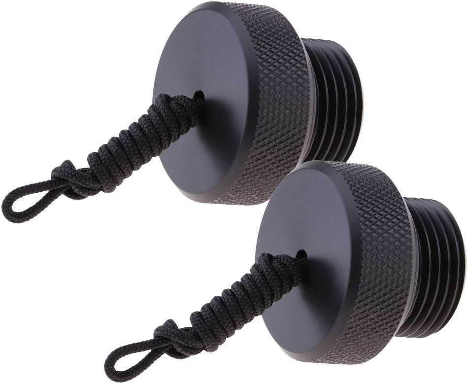 2Pcs Threaded plug cap Scuba Tank Valve End Cap (ID. 0.6 inch) Accessory Part