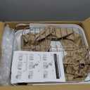 SAYZH Dish Drying Rack - Expandable Dish Rack for Kitchen Counter, Rust-Resistant Dish Drainer with Utensil Holder and Raised Guardrail, Kitchen Organizer for Cup and Bottle (White)