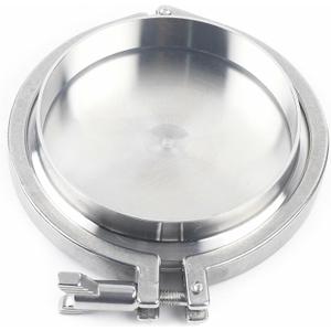 6" (6inch) Stainless Steel Tri-clamp (Tri-Clover Clamp) + 1 Pcs Sanitary Pipe Weld Ferrule + 1Pcs End Cap + 1 Pcs Silicone Gasket,Sanitary Ferrule TC, Sanitary SS303 Set