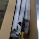 Dining Table with Marble Sintered Stone White 63" Rectangular Dining Room Table with Metal Legs for 6-8 People, Scratch Resistant & Easy to Clean, Table Only