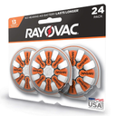 Rayovac Hearing Aid Batteries Size 13 for Advanced Hearing Aid Devices (24 Count)