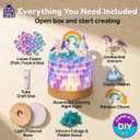 2 x Make Your Own Unicorn Night Light for Girls - DIY Gifts for 7 8 9 10 11 12 Year Old Girls Birthday Gift Unicorn Gift Craft Kits, Crafts for 8-12 Years Old Girl, DIY Arts and Crafts for Kids LED Lamp, 9.25 in x 7.48 in x 1.38 in